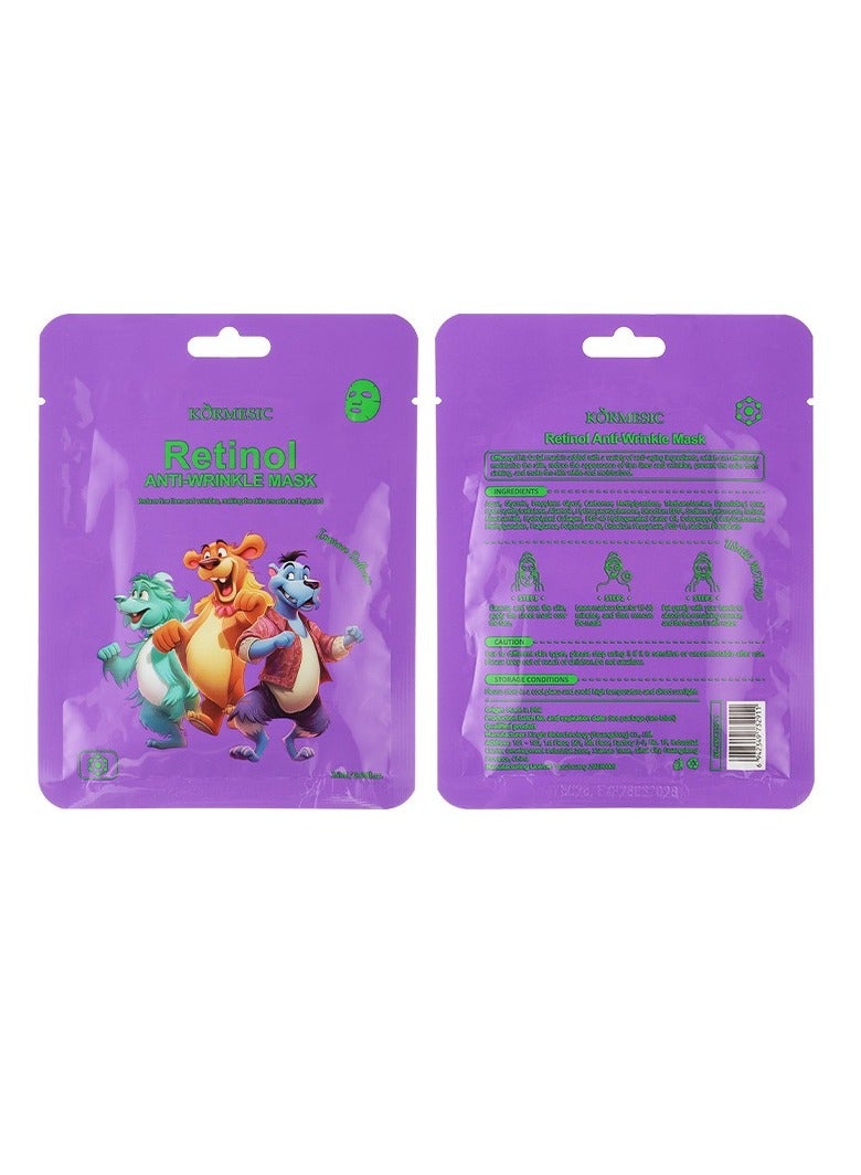 Kormesic Retinol Facial Mask 25ml-5 packs  - Anti-Aging & Renewing - Image 1