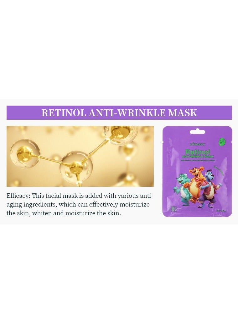 Kormesic Retinol Facial Mask 25ml-5 packs  - Anti-Aging & Renewing - Image 2