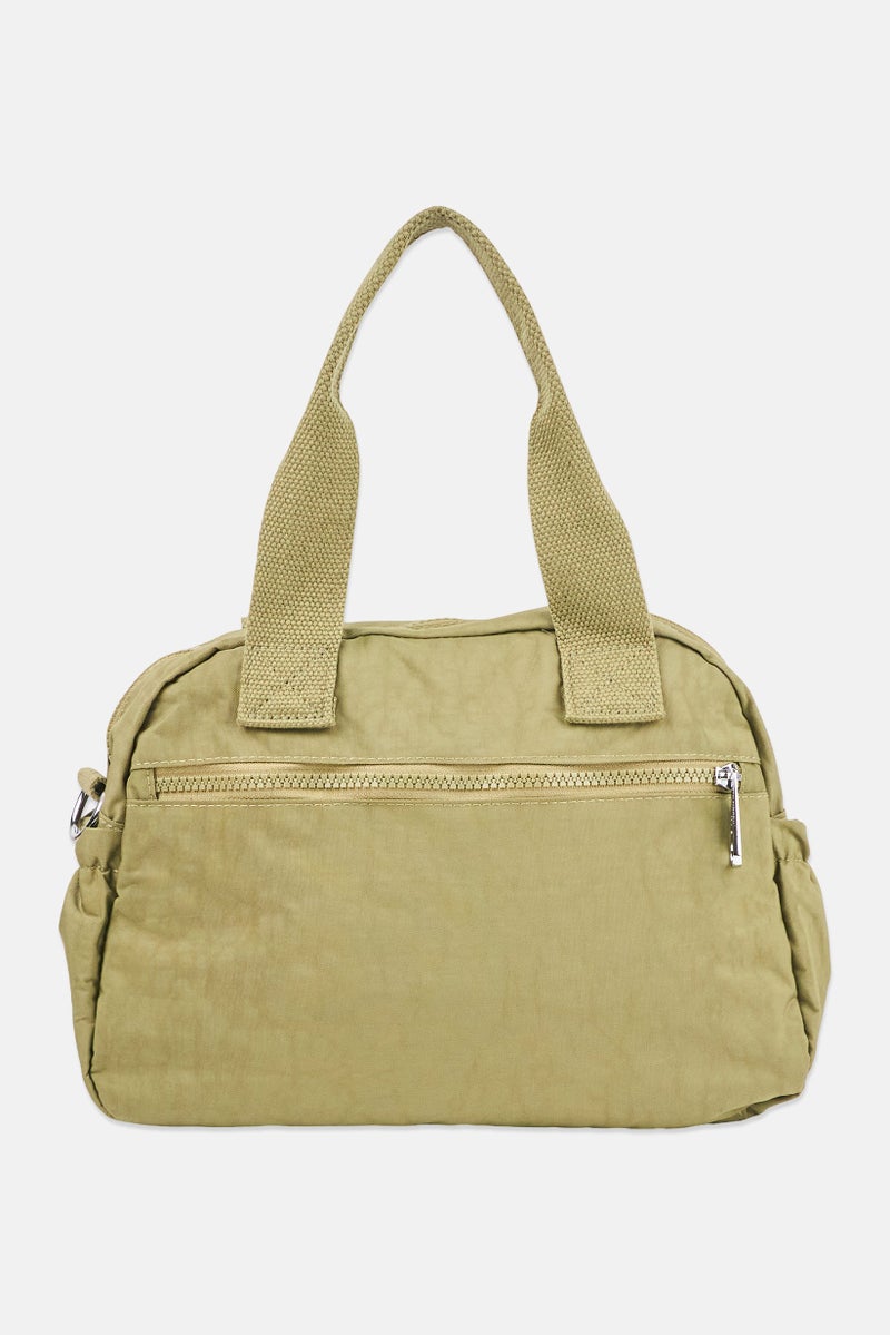 I Love Fashion Women Brand Logo Handbag, Olive - Image 2