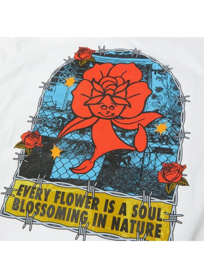 Huf White Flower District SS Tee  | Best Price UAE