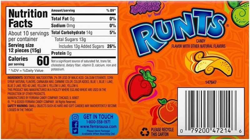 Runts علبة حلوى الفواكه المتنوعة من رانتس - Image 3