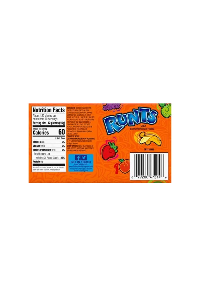 Runts علبة حلوى الفواكه المتنوعة من رانتس - Image 2