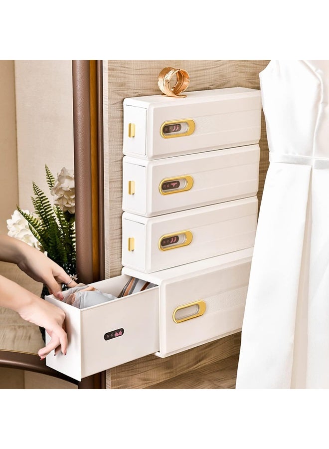 IBAMA IBAMA Underwear Storage Drawers Organizers Wall Mounted Slid Bra Socks Storage Box Self-adhesive Dust-Proof Waterproof Clothes Wardrobe Accessories Space Saving  - Image 2