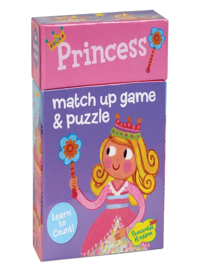 بيسبول كينجدام لعبة الذاكرة والمطابقة وأحجية الأرضية من Peaceable Kingdom Press Princess (24 قطعة) - Image 4
