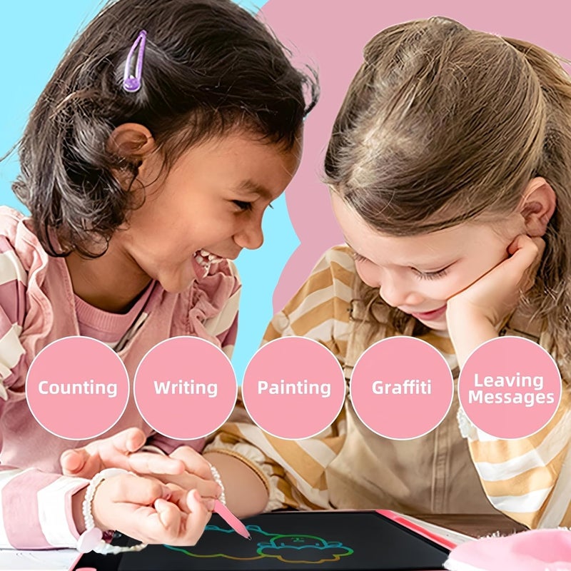 EVALUEMART Plastic 12 Inch LCD Writing Tablet with Stylus Pen, Electronic Colorful Screen Magic Slate Doodle Drawing Board Pad Scribbler Educational Learning Tool - Image 5