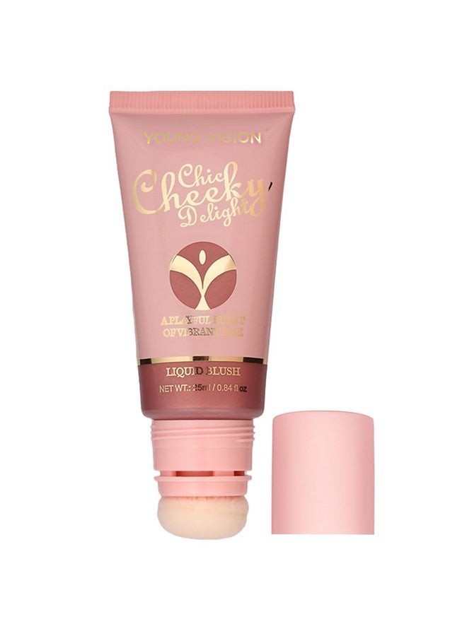 YOUNG VISION Shimmer Liquid Blush Wand - Radiant Cheek Tint | Luminous Rubor Liquido con Brillo | Dewy & Light-Reflecting | Maquillaje Iluminador para Mejillas,25ml/0.84 fl oz - Image 1