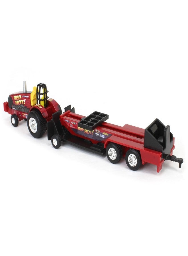 Case IH ERTL 1/64 Red Hot! Pulling Tractor with Sled 47620 - Image 4