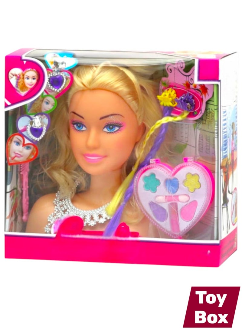 صندوق العاب مجموعة مصفف الشعر للفتيات، لعبة التظاهر العصرية، مجموعة ألعاب محاكاة صالون التجميل، مجموعة إكسسوارات تزيين الشعر