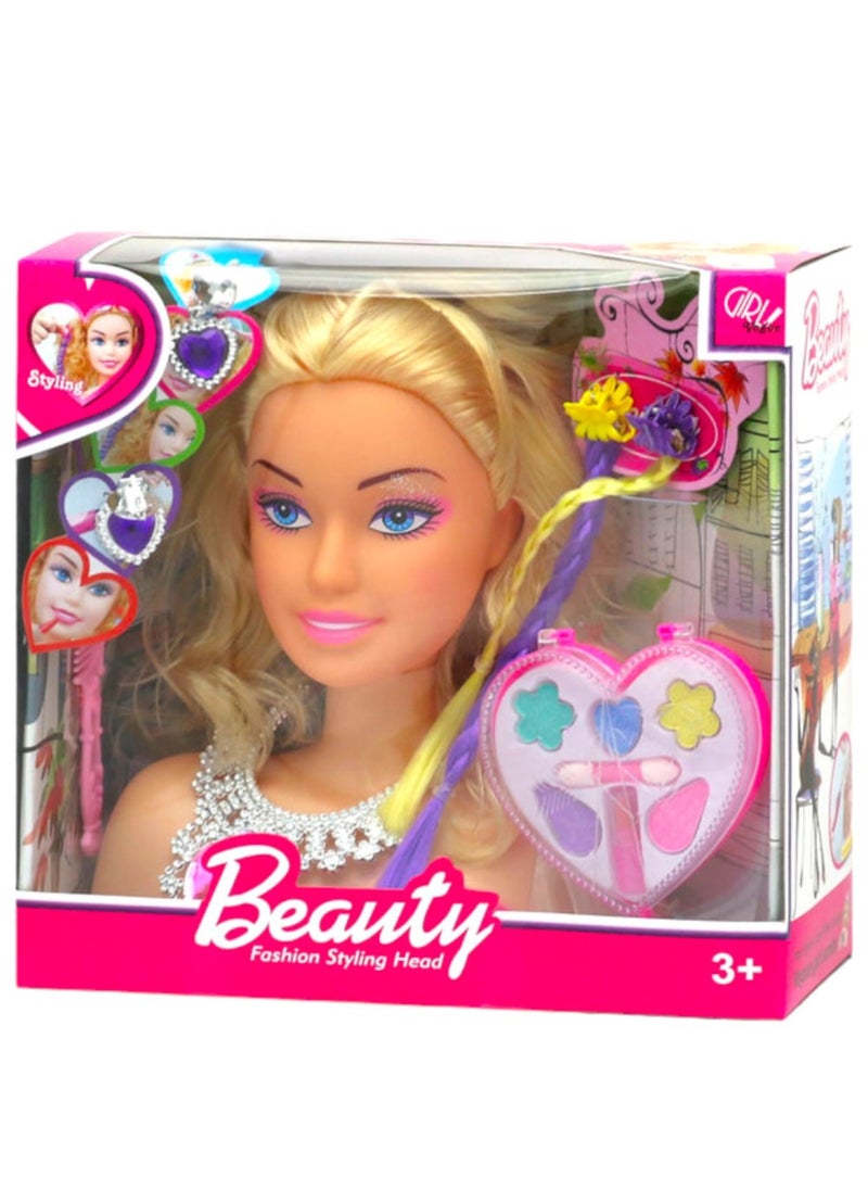 Toy Box Hair Stylist Set for Girls, Fashion Pretend Play Toy, Beauty Salon Simulate Play Set Hair Decorative Accessories 