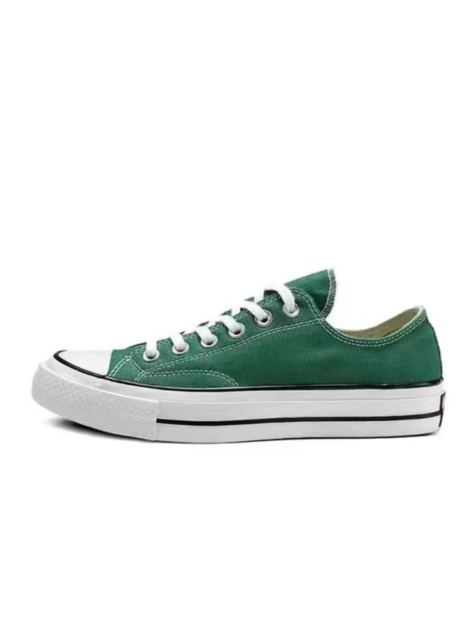 Converse Vintage Deep Green Low-Top Canvas Sneakers - Iconic Casual Shoes for Daily Stylish Wear 39SIZE