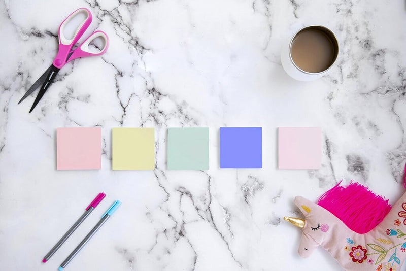 Post It Greener Notes, 3x3 in, 24 Pads, America's #1 Favorite Sticky Notes, Sweet Sprinkles Collection, Pastel Colors, Clean Removal, 100% Recycled Material (654R-24CP-AP) - Image 4