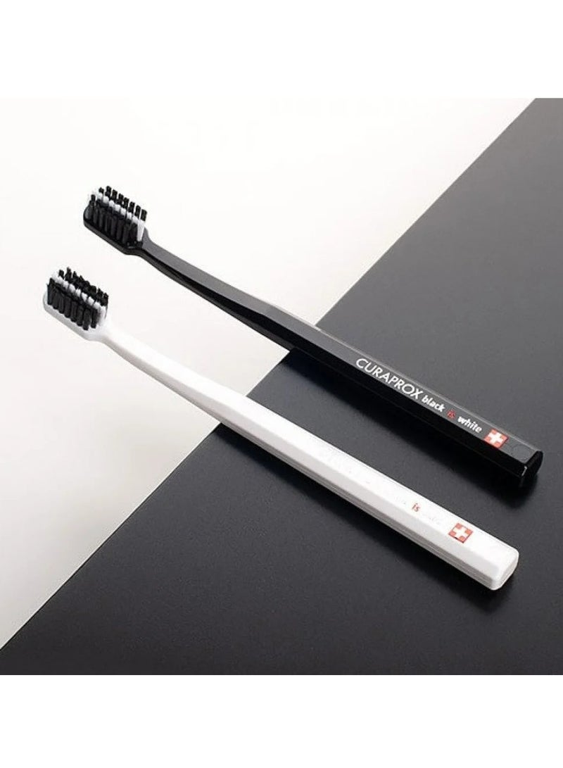 Curaprox 5460 Ultra Soft Black Is White Brush Twin Pack - Image 2