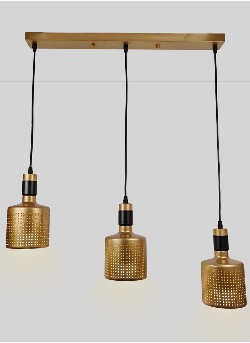 Alameer elite gold pendant lamp 3 heads  - Image 1