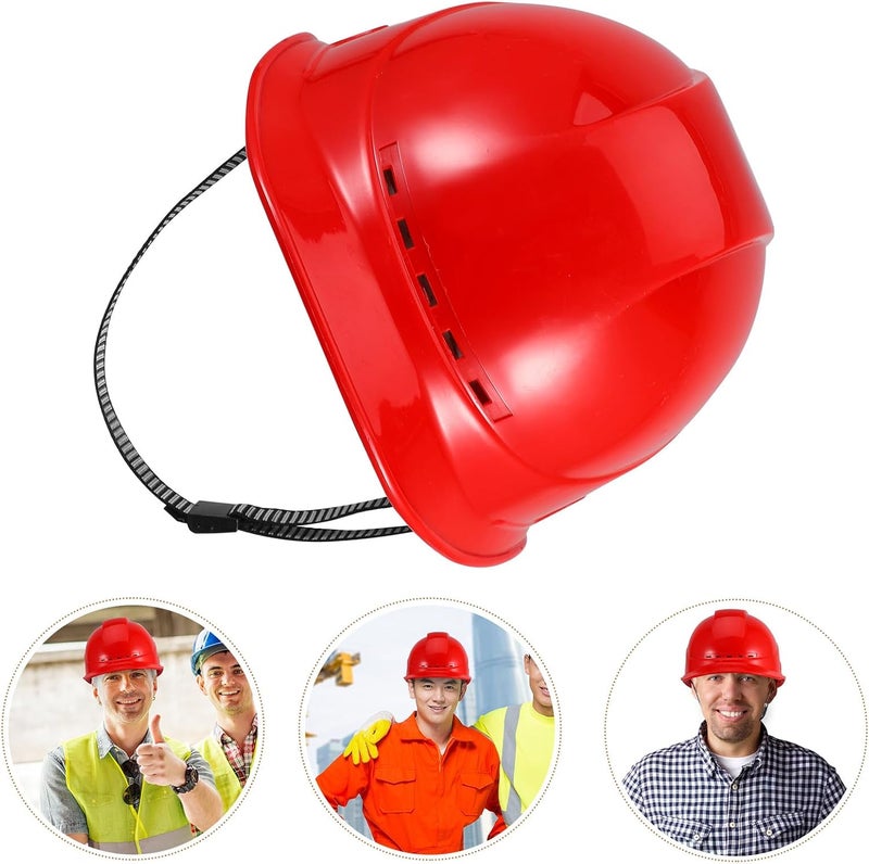 STAHAD Red Vented Abs Hard Hat Safety Helmet for Outdoor Construction Work, Protective Suspension Cap for Men with Thickened Shell, Breathable Head Protection - Image 4