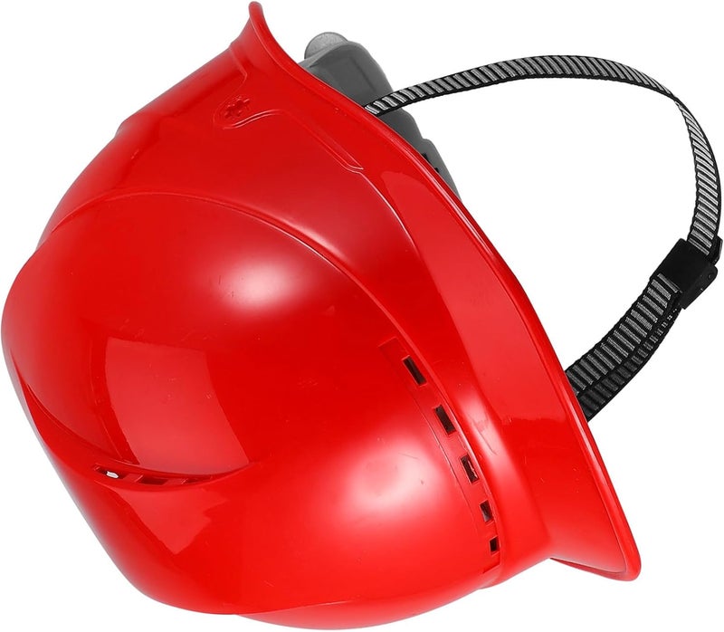 STAHAD Red Vented Abs Hard Hat Safety Helmet for Outdoor Construction Work, Protective Suspension Cap for Men with Thickened Shell, Breathable Head Protection - Image 1