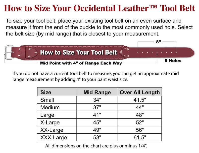 Occidental Leather حزام أدوات إنهاء قابل للتعديل من أوكسيدنتال ليذر 9540 - Image 2