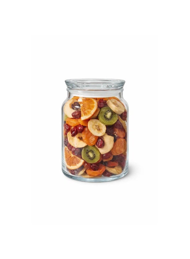 باساباتشي Pasabahce Kitchen Club Glass Storage Jar 860ml – Clear Airtight Glass Container with Lid, 15cm Height, 8.5cm Diameter – Made in Turkey - Image 1