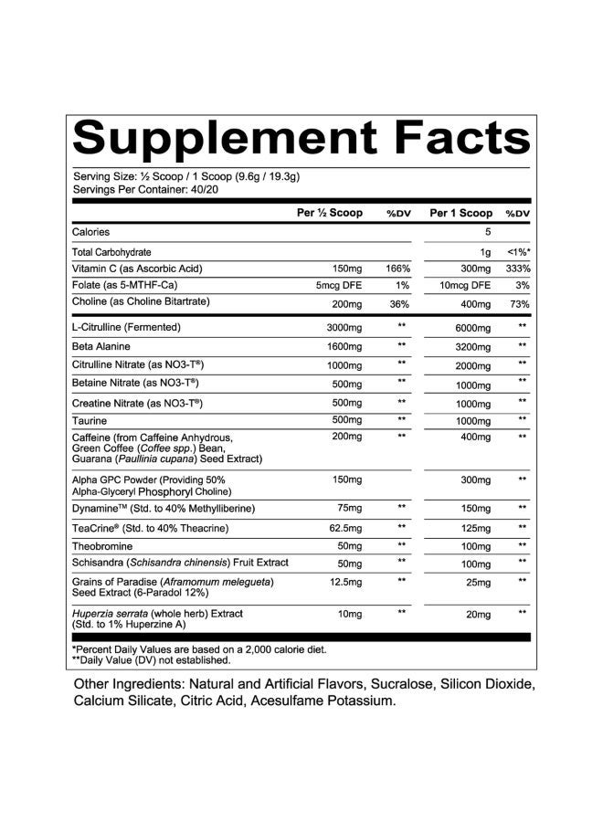 REDCON1 Total War Black Ops Extreme Pre-workout Tigers blood 40 serving - Image 2