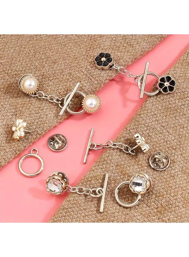 1 4pcs Set Of Seamless Detachable OT Buttons Anti-Slip Decorative Fasteners Black For Sweaters Cardigans Shawls Clothing Jackets Dresses - Image 2
