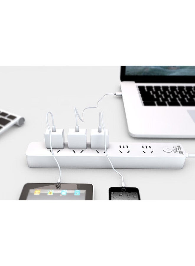 Delipow Power Strip, New National Standard Power Bar, Extension Cord/power Strip/power Board/power Strip, 5 Outlets With Master Switch, 3 Meters Long - Image 3