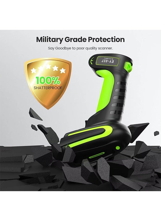 EYOYO - Eyoyo 2D QR Industrial Barcode Scanner, IP65 Waterproof 3-in-1 Bluetooth, Wireless and USB Hands-Free Barcode Reader For Android - Image 1