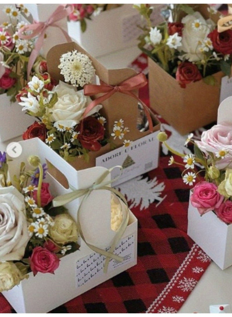 2 Cup Drink Carrier with Handle, 50 Pcs Cardboard Cup Holders, Disposable Drink Carriers for Delivery, Kraft Paper Coffee Cup Holder to Go, Take Out Cup Carriers for Hot/Cold Drinks. - Image 4