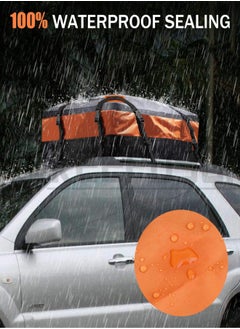 Aomeius Rooftop Cargo Carrier Car Roof Cargo Carrier 1000D PVC Heavy Duty Car Roof Bag Soft-Shell with Anti-Slip Mat Suitable for Camping and Outdoor Long-Distance Travel(15 CUBIC Feet)  - Image 4