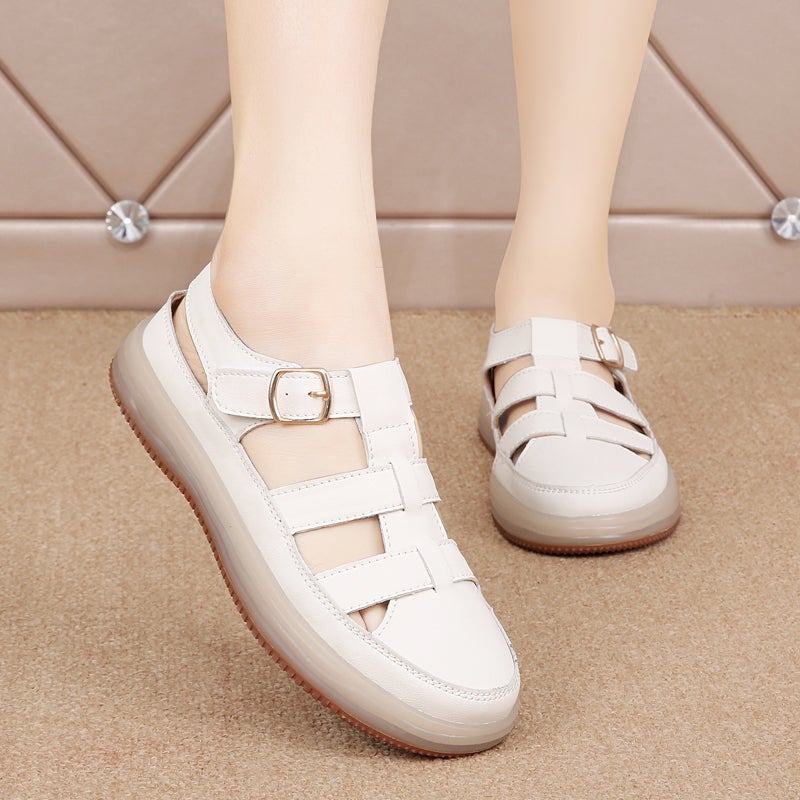 Summer Sports Sandals Women'S Soft Bottom Flat Shoes For Pregnant Women - Image 2