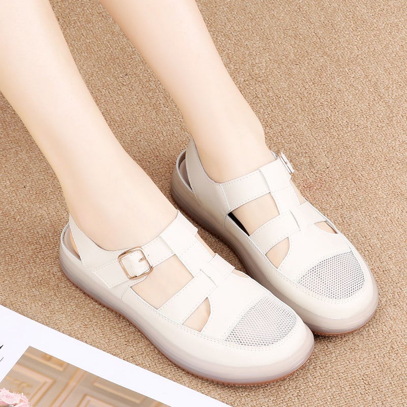 Summer Sports Sandals Women'S Soft Bottom Flat Shoes For Pregnant Women - Image 1