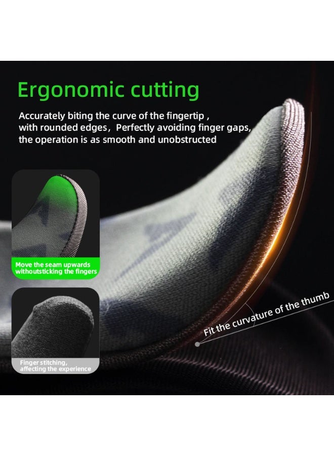 بيفا قفاز أصابع بيفا Dragon Scale II من الجيل الثاني للالعاب أكمام أصابع للعبة ببجي من الألياف الفضية مقاومة للعرق غير لامع ومقاوم لبصمات الأصابع تحتوي على 4 أغطية أصابع (قفازات) تأتي مع علبة تخزين فضي - Image 4