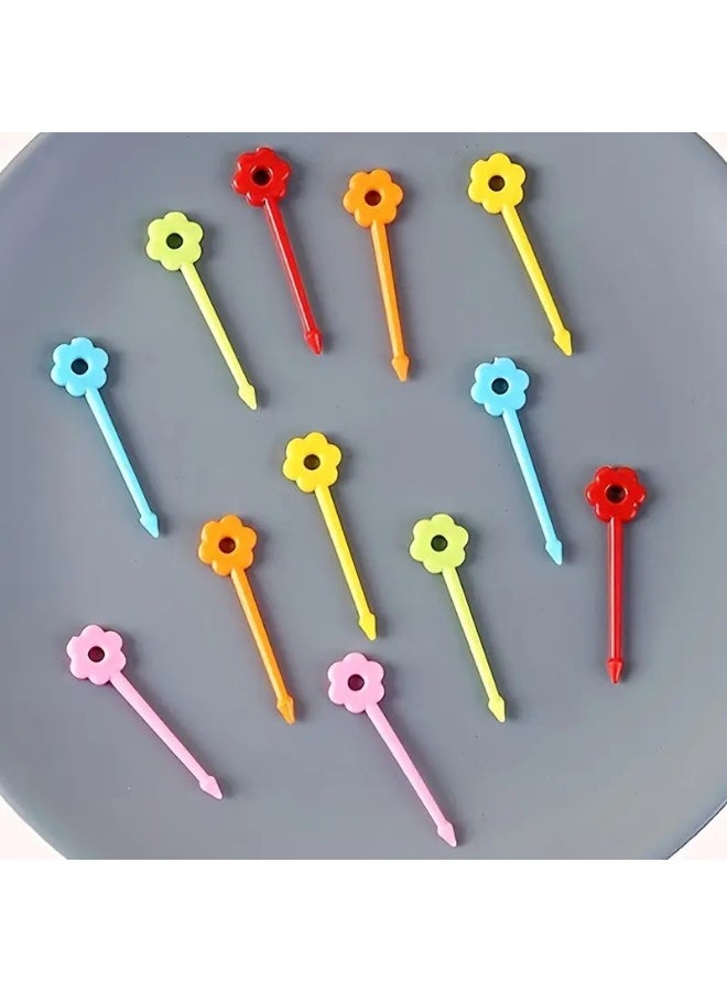 10 Pcs Cute Fruit Food Forks, Mini Cartoon Toothpicks for Kids Plates Party Decoration Lunch Box Sandwich Appetizer Cake Cupcake Mini Desserts - Image 3