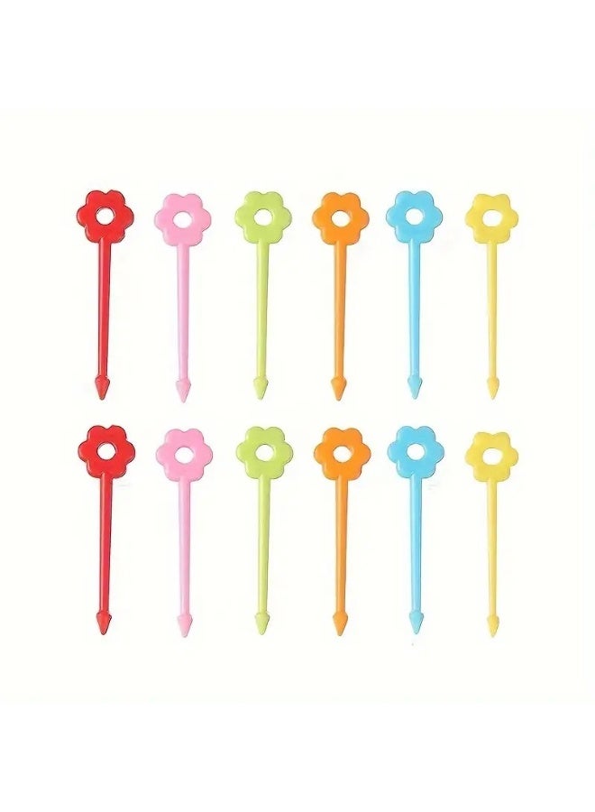 10 Pcs Cute Fruit Food Forks, Mini Cartoon Toothpicks for Kids Plates Party Decoration Lunch Box Sandwich Appetizer Cake Cupcake Mini Desserts - Image 4