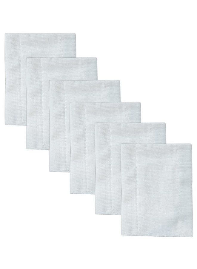 Ruvanti 10 Pack Birdseye 3 Ply Prefold Cloth Diapers For Babies 13X19 Inch White - Image 2