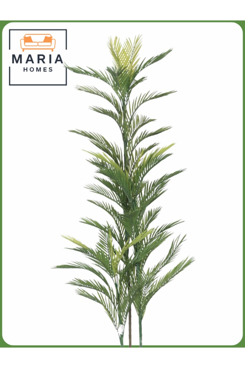 ماريا شجرة نخيل أريكا اصطناعية 200 سم - نبات صناعي داخلي في وعاء رمادي - Image 2