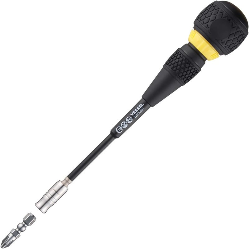 VESSEL - BALL GRIP Ratchet Interchangeable Screwdriver 2200MBH120 - Image 1