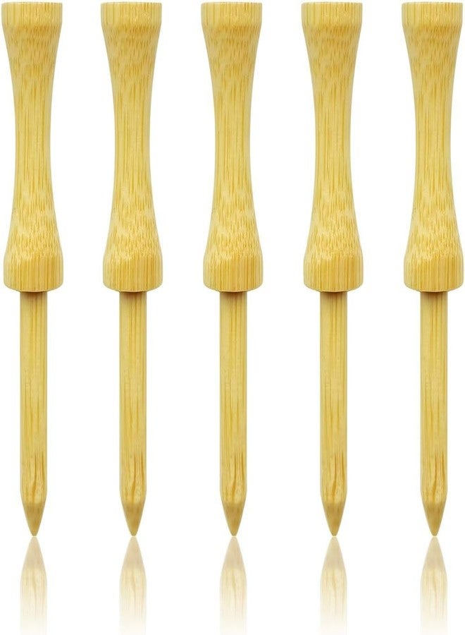 Zivisk Wooden Golf Tees 2-3/4" 100 Count 70mm Natural Step Down Tees Golf - Image 1