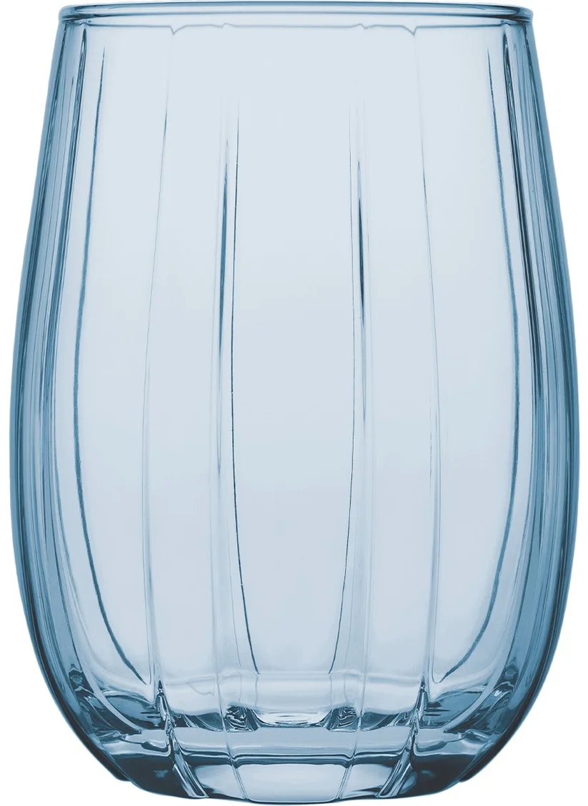 Paşabahçe Linka Blue Colored Water Glass - 380 cc - 4 pieces