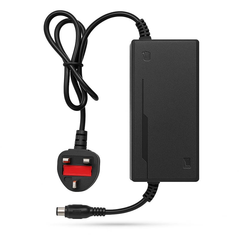 FUKUKAWA 36V 2A Lithium Battery Charger DC42V Output | Smart Cut-Off Fast Charging Adapter with UK 3-Pin Plug | Compatible with 36V E-Bike, Scooter, Hoverboard, Lithium-Ion Battery - Image 1