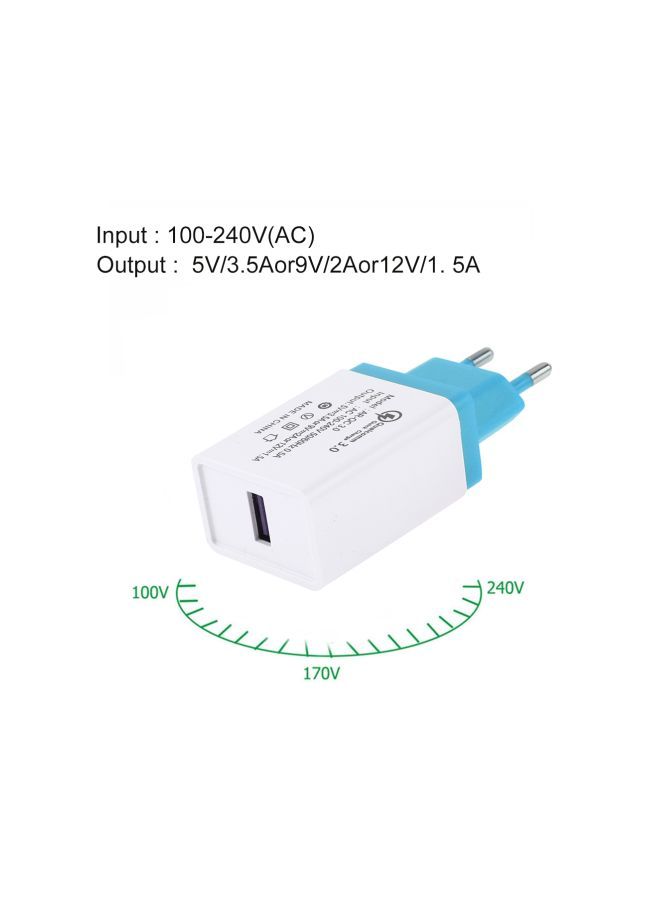 NIBEMINENT USB Charging Adapter Sky Blue/White - Image 3