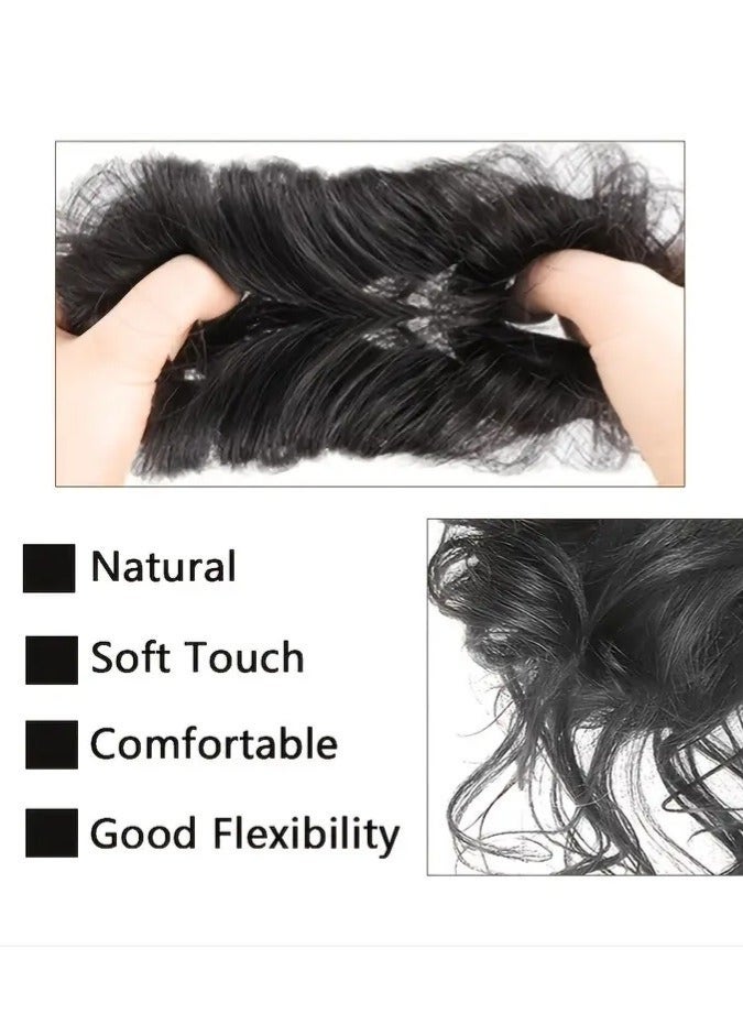 ORiTi Add Volume and Style with Synthetic Messy Curly Hair Bun Chignon Scrunchy Hair Band! Hair - Image 3