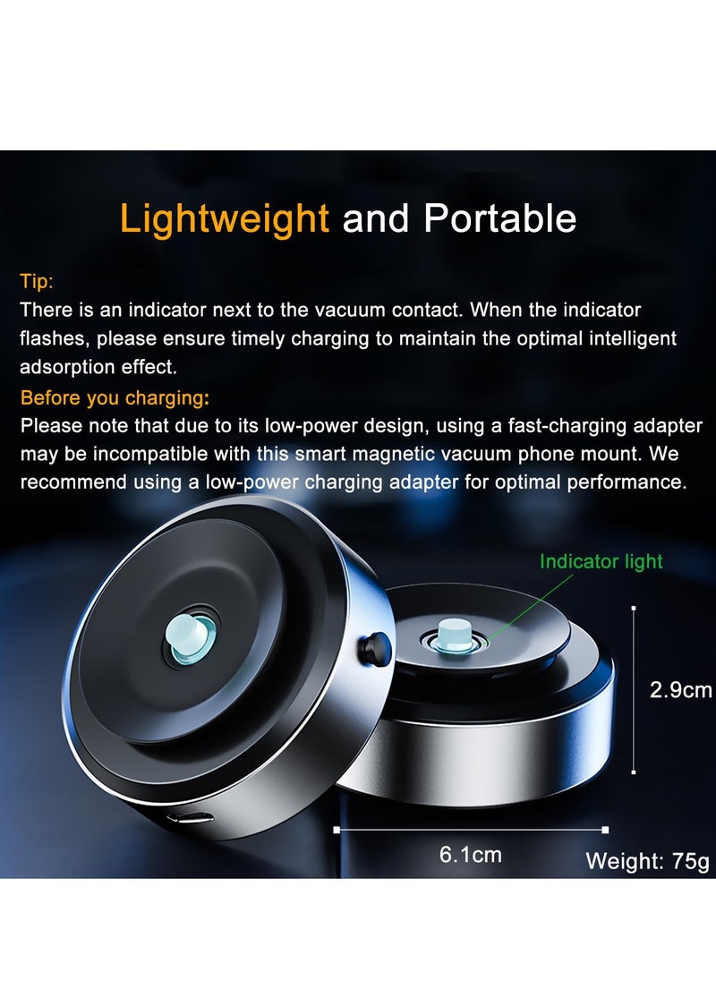 BORTONY - Car Mount Holder Magnetic Car Suction Cup Mobile Holder Mount 360 Rotation Magnetic Car Cell Phone Holder Universal Adjustable Dashboard Mobile Phone Holder for Car Gym Mirror Smooth Surface - Image 1