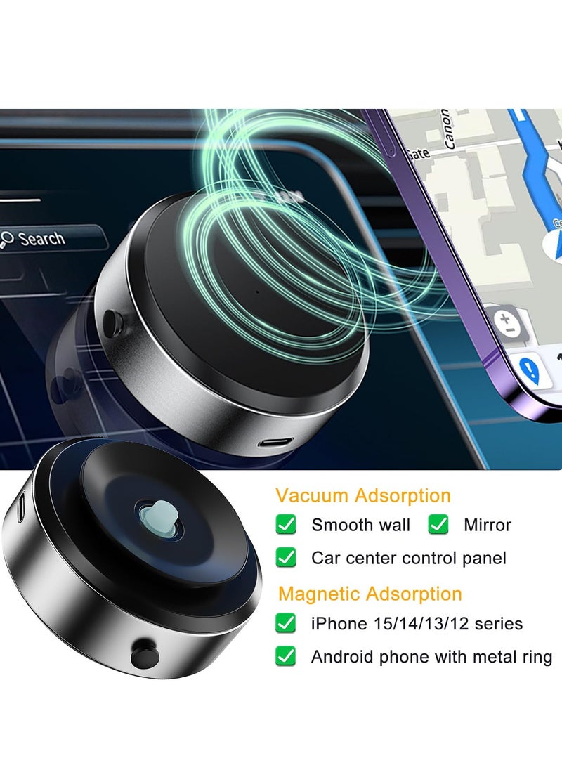 BORTONY - Car Mount Holder Magnetic Car Suction Cup Mobile Holder Mount 360 Rotation Magnetic Car Cell Phone Holder Universal Adjustable Dashboard Mobile Phone Holder for Car Gym Mirror Smooth Surface - Image 1