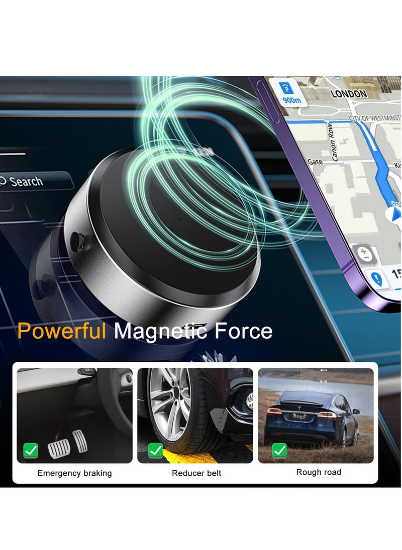 BORTONY - Car Mount Holder Magnetic Car Suction Cup Mobile Holder Mount 360 Rotation Magnetic Car Cell Phone Holder Universal Adjustable Dashboard Mobile Phone Holder for Car Gym Mirror Smooth Surface - Image 1