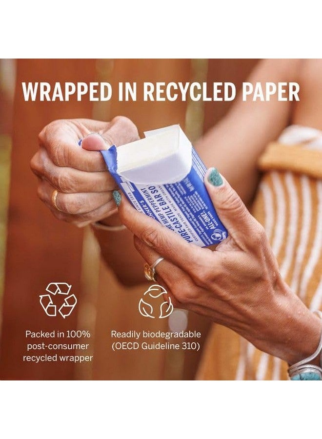 Dr. Bronner's Pure-Castile Bar Soap- Made with Regenerative Organic Oils- For Face, Body, Hair & More- Vegan, All Natural Soap Bar for Men & Women- Variety 3-Pack, Peppermint Lavender, Unscented - Image 5