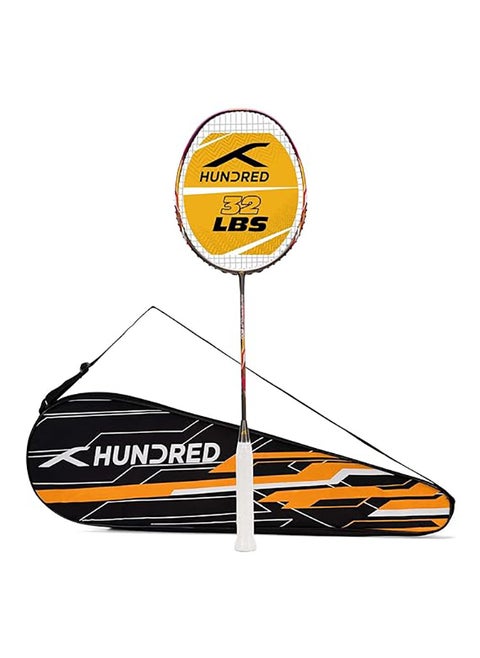 PRIMEARMOUR 800 Carbon Fibre Strung Badminton Racket with Full Racket Cover  | For Intermediate Players | 84 grams | Maximum String Tension - 32lbs