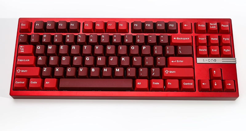 KBDiy Jamon PBT Double Shot Keycap Set,174 Keys Red Custom Key Cap Keycaps 70 Percent Cherry Profile Keycaps for 61/64/68/84/87/100/104/108 Mechanical Keyboard - Image 5