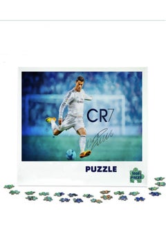 سي ار7 كريستيانو رونالدو 1000 قطعة ملونة CR7 توقيع حرف بانوراما - بانوراما سطح المكتب مزينة بديعة ، مجموعة مثالية  - Image 1