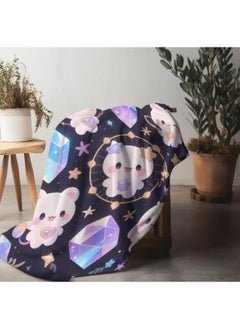 General Baby and children's cartoon flannel thin blanket (warm and comfortable, suitable for sleep, game use) 70cm*100cm - 485  - Image 4