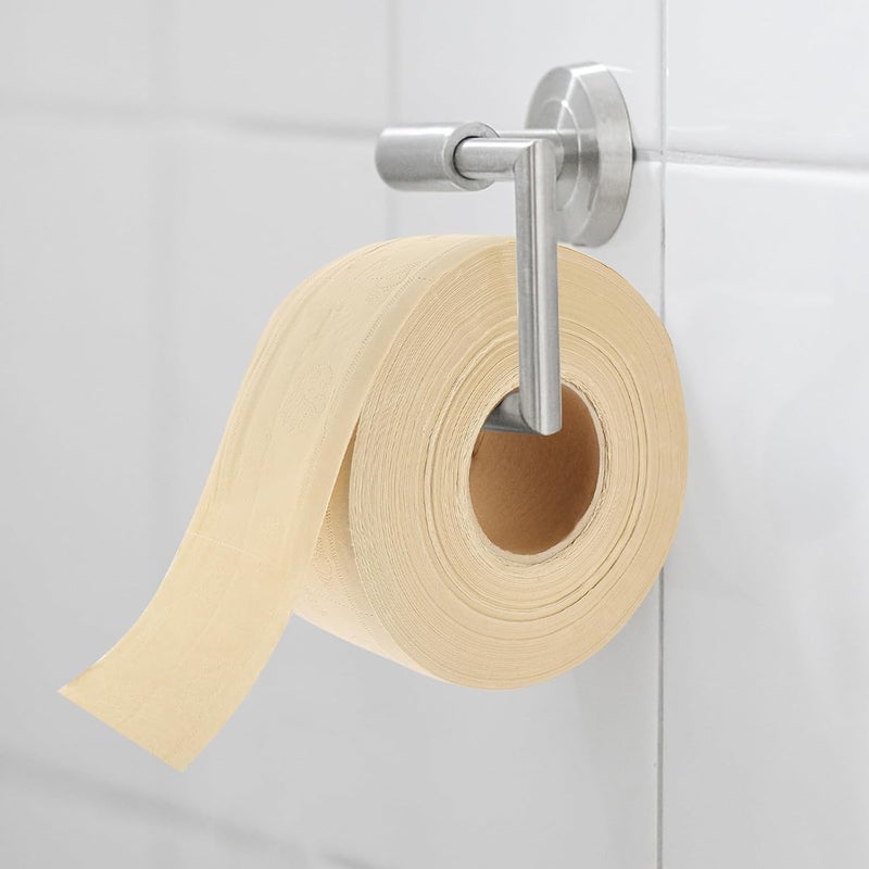 CHILDWEET Household Toilet Paper Large Roll Paper 21x9cm Unbleached Natural Color Toilet Tissue for Home Office Workshop Use - Image 4