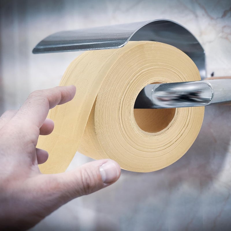 CHILDWEET Household Toilet Paper Large Roll Paper 21x9cm Unbleached Natural Color Toilet Tissue for Home Office Workshop Use - Image 5